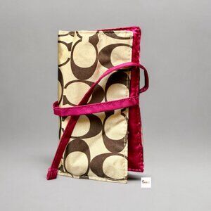 Coach Signature Wrap Jewelry Case